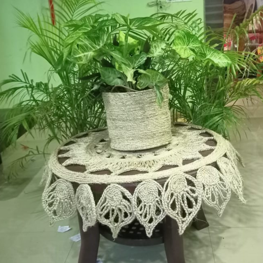 Tall and Eco-friendly Jute Plant Holder By Rank Never Retire